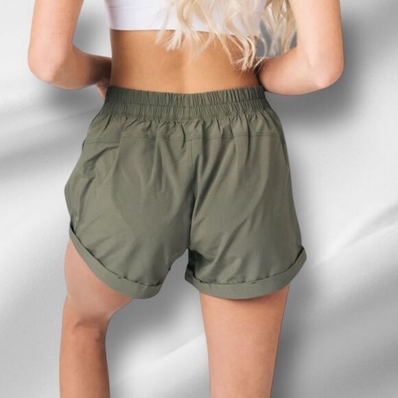 Zyia Active Olive Green Summer Shorts - Picture 4 of 10